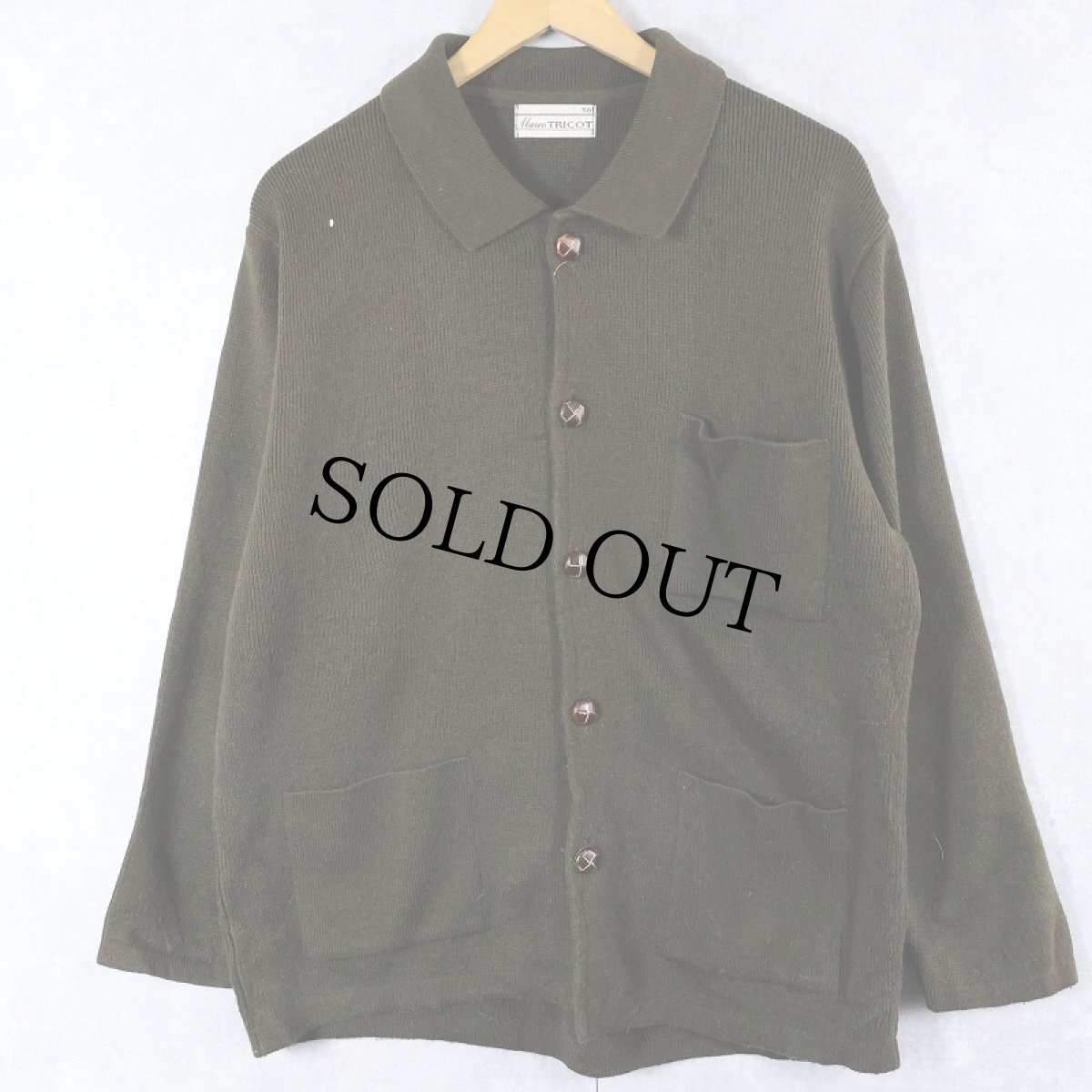 画像1: Marca TRICOT ウール×アクリルニットセーター SIZE50 (1)