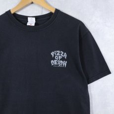 画像2: PIZZA OF DEATH RECORDS レコードレーベル ロゴプリントＴシャツ M (2)