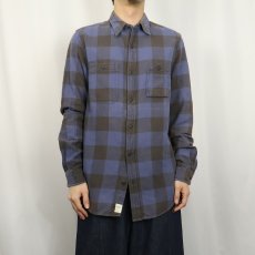 画像2: Ralph Lauren DENIM&SUPPLY バッファローチェック柄ネルシャツ M (2)