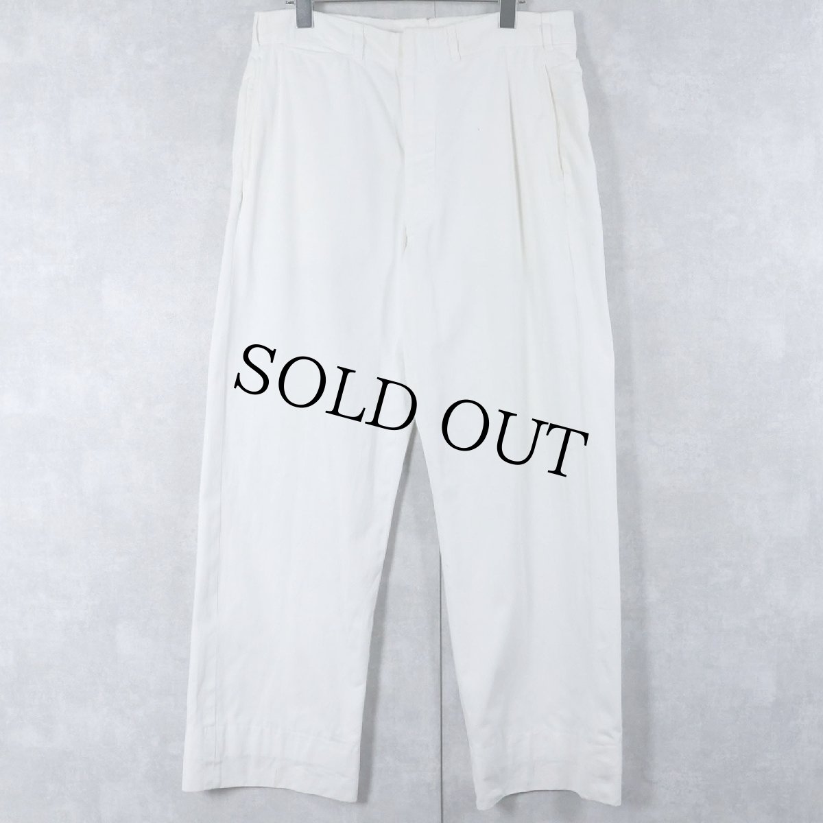 画像1: 40〜50's Jacob Reed's Sons コットンツイル ワークパンツ W33 (1)