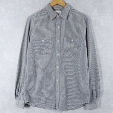 画像1: Ralph Lauren DENIM&SUPPLY ヒッコリーストライブ コットンシャツ M (1)
