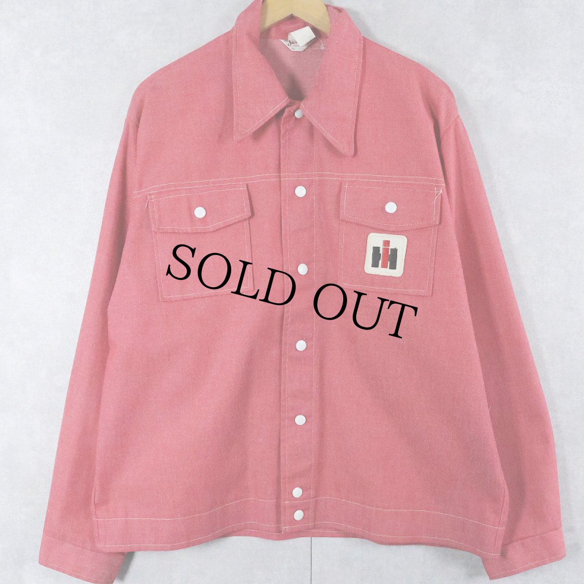 画像1: 70's Swingster コットン×ポリエステル ワークシャツ (1)