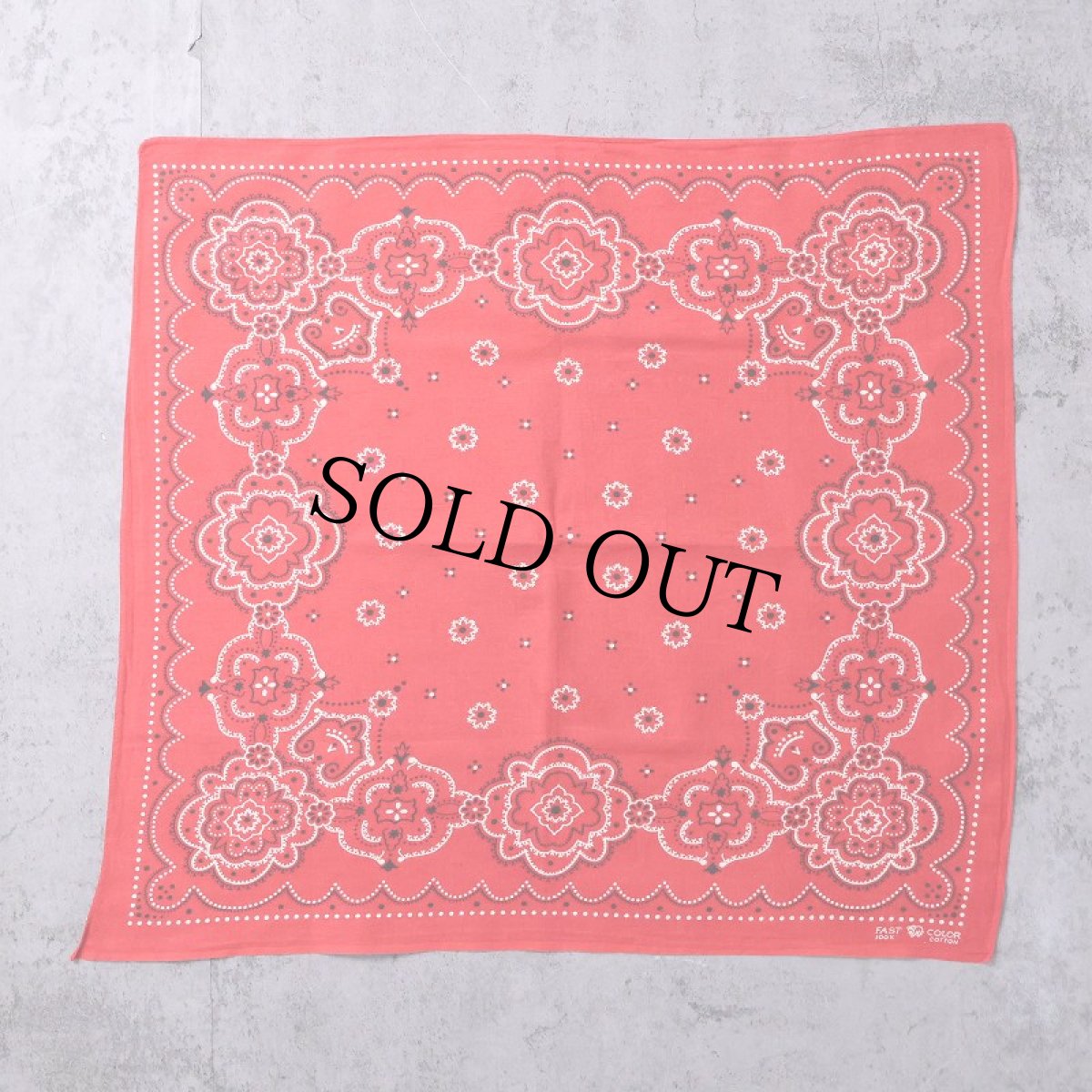 画像2: 50's エレファントブランド 総柄 バンダナ 下鼻 (2)