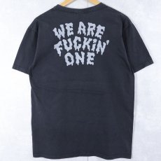 画像1: PIZZA OF DEATH RECORDS レコードレーベル ロゴプリントＴシャツ M (1)