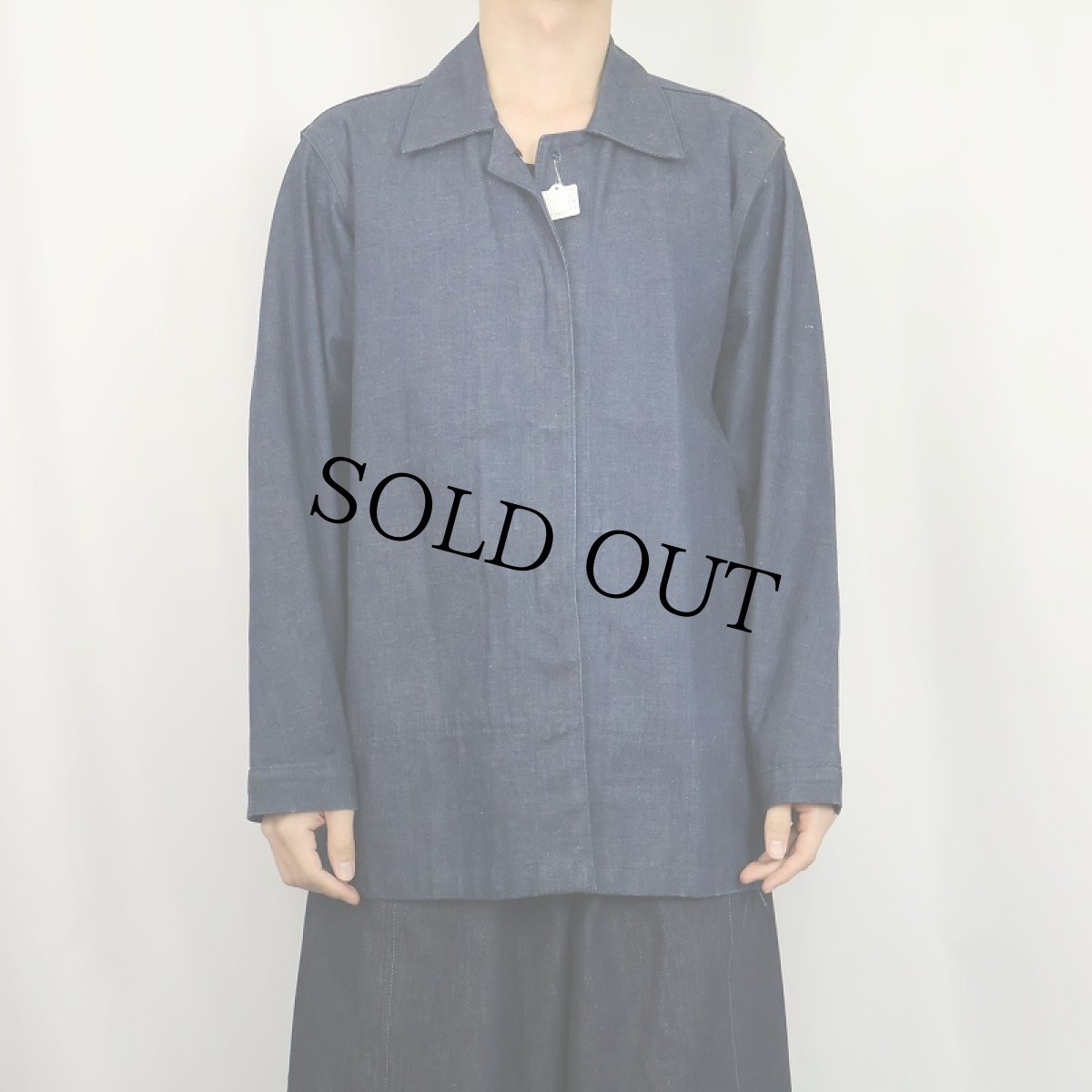 画像2: VINTAGE "GOHN BROS.CLOTHES" アーミッシュデニム ワークジャケット 38 (2)