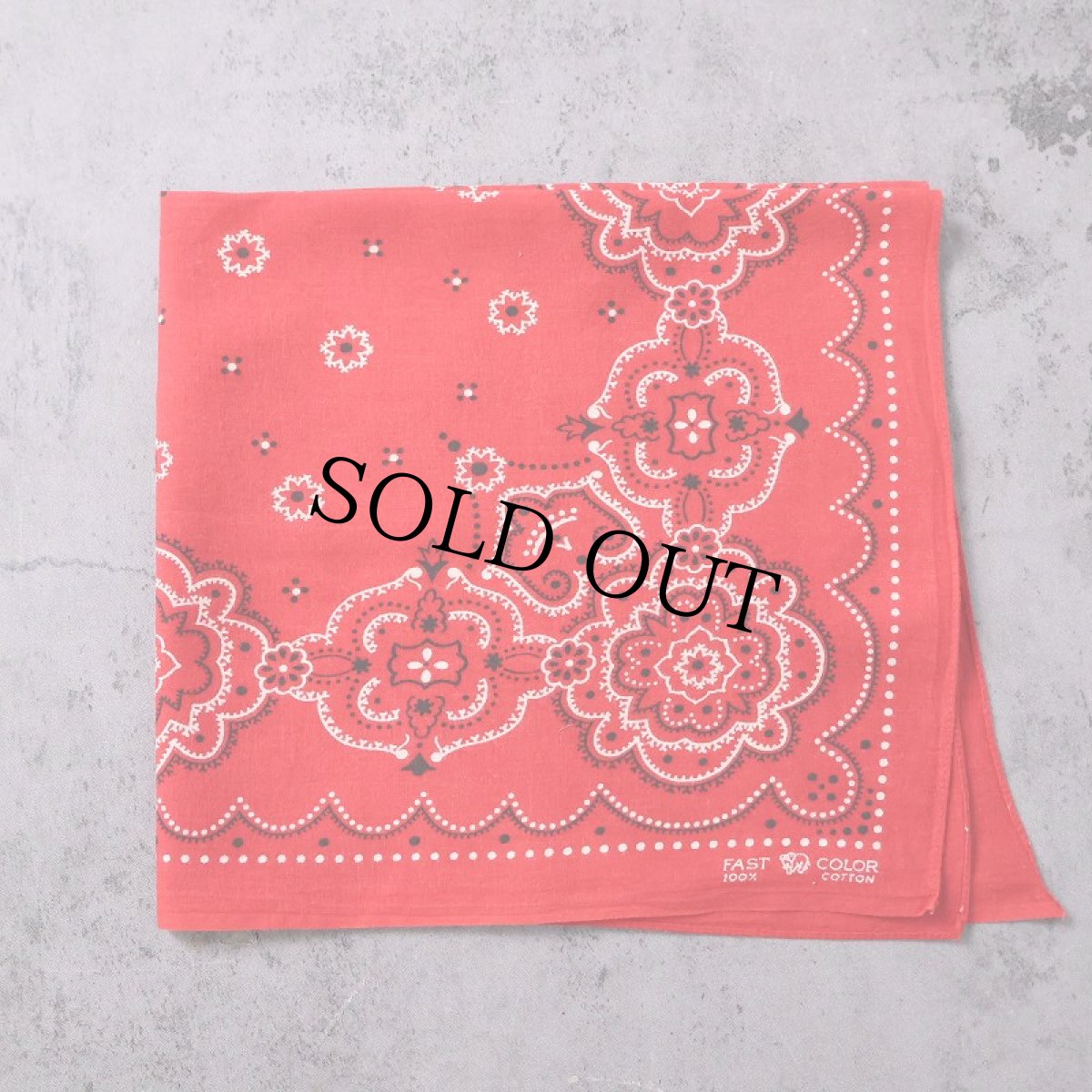 画像1: 50's エレファントブランド 総柄 バンダナ 下鼻 (1)