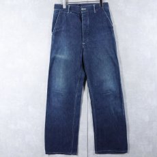 画像1: 40's U.S.ARMY M-41 デニムトラウザーズ W30 (1)