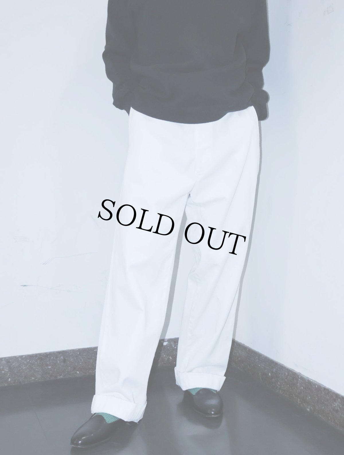 画像1: 〜60's コットンツイル ワークパンツ W33 (1)