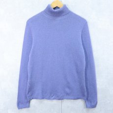 画像1: CHARTER CLUB タートルネック カシミアニットセーター L (1)