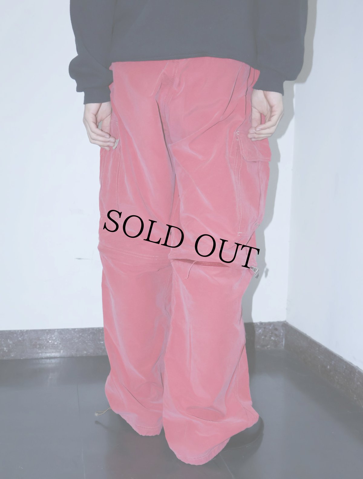 画像3: U.S.Exledition 2WAYデザイン ドッキング コットン×ナイロンカーゴパンツ M (3)