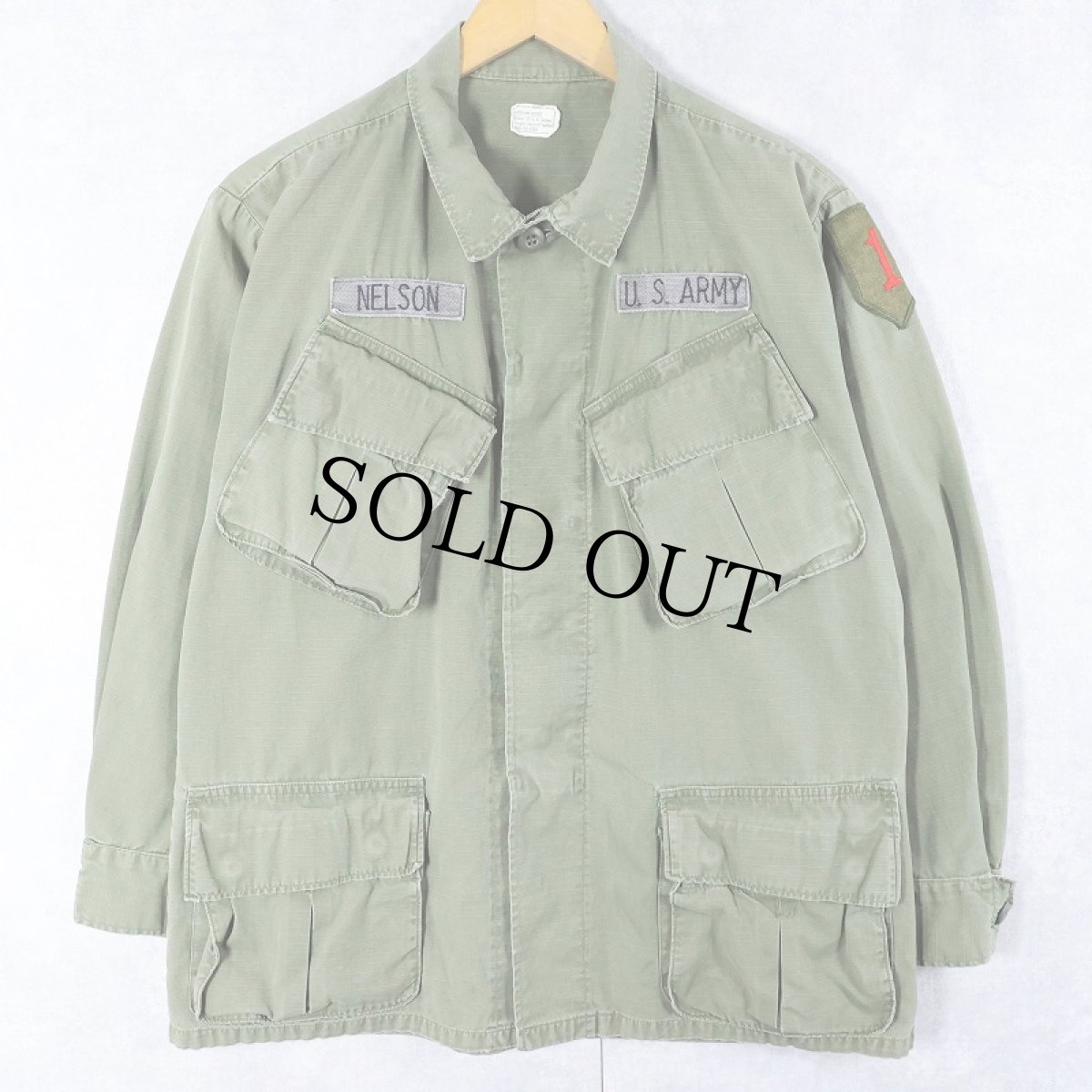 画像1: 60's U.S.ARMY ジャングルファティーグジャケット 5th MEDIUM-SHORT (1)