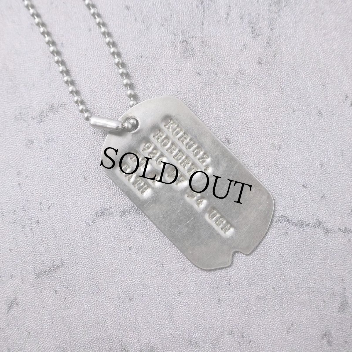 画像1: U.S.NAVY ドッグタグ (1)