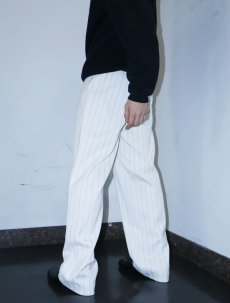 画像2: TABLE EIGHT ストライプ柄 スラックス W30 (2)
