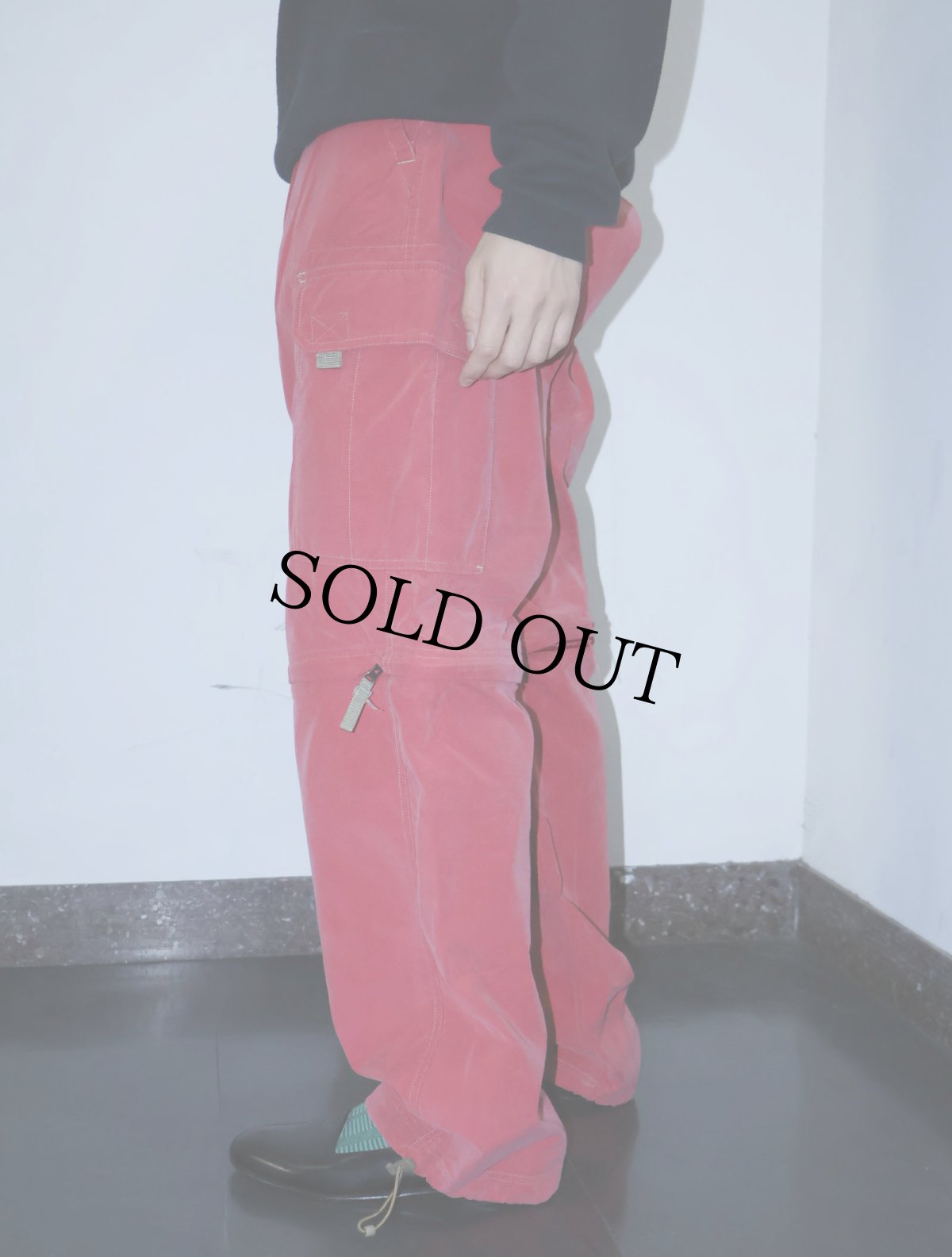 画像4: U.S.Exledition 2WAYデザイン ドッキング コットン×ナイロンカーゴパンツ M (4)