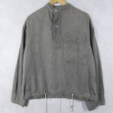 画像1: 〜40's WWII KRIEGS MARINE DRILLICH LINEN スモック (1)