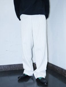 画像1: TABLE EIGHT ストライプ柄 スラックス W30 (1)