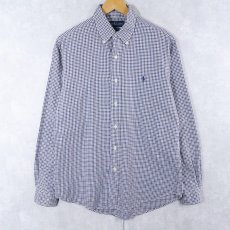 画像1: POLO Ralph Lauren "CUSTOM FIT" チェック柄 コットンボタンダウンシャツ LM (1)