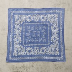 画像2: 40〜50's エレファントブランド 花柄 バンダナ 下鼻 (2)