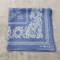 画像1: 40〜50's エレファントブランド 花柄 バンダナ 下鼻 (1)