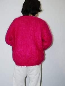 画像2: シャギーニットカーディガン  (2)