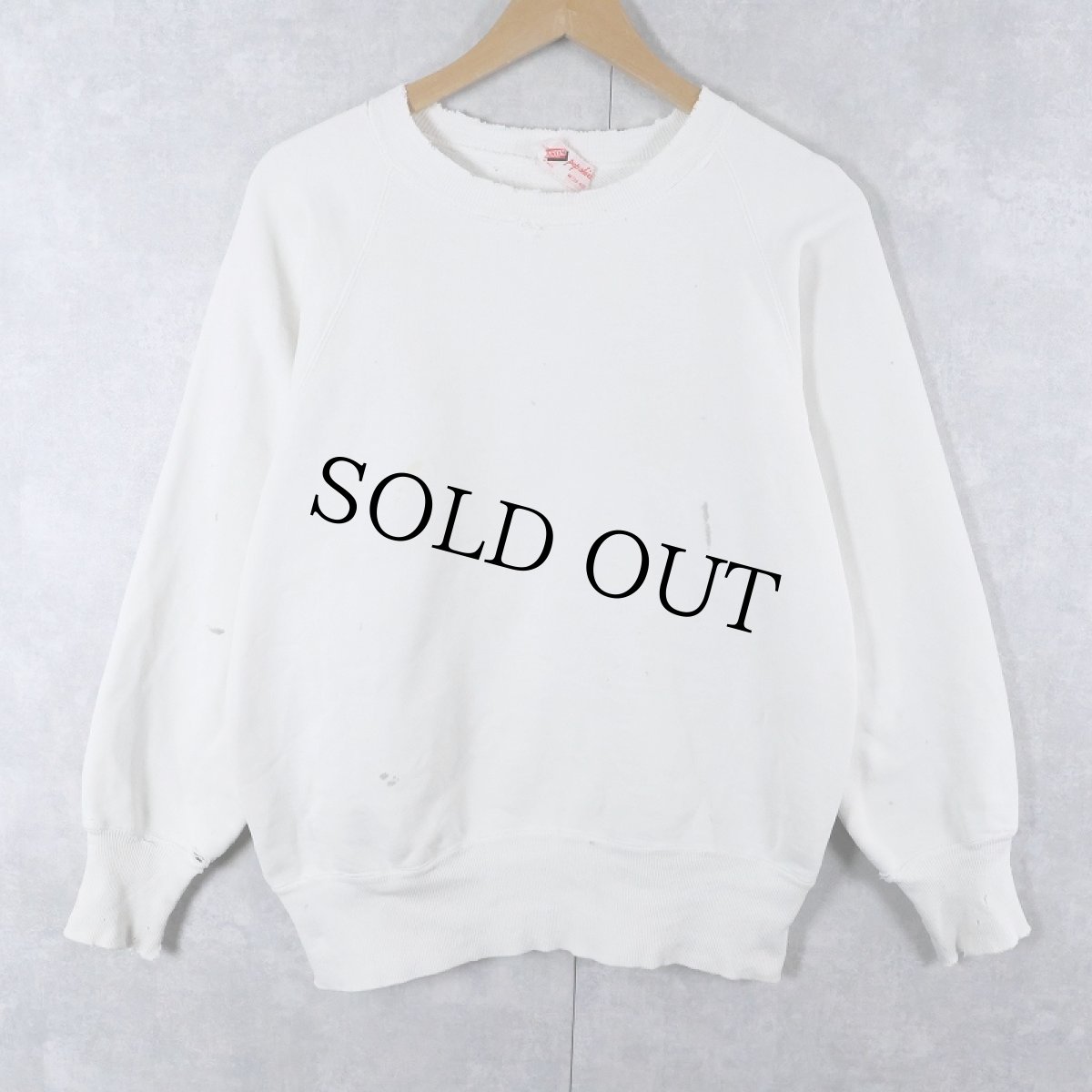 画像1: 50's AKOM Pep-shirt フリーダムスリーブ 無地スウェット M (1)