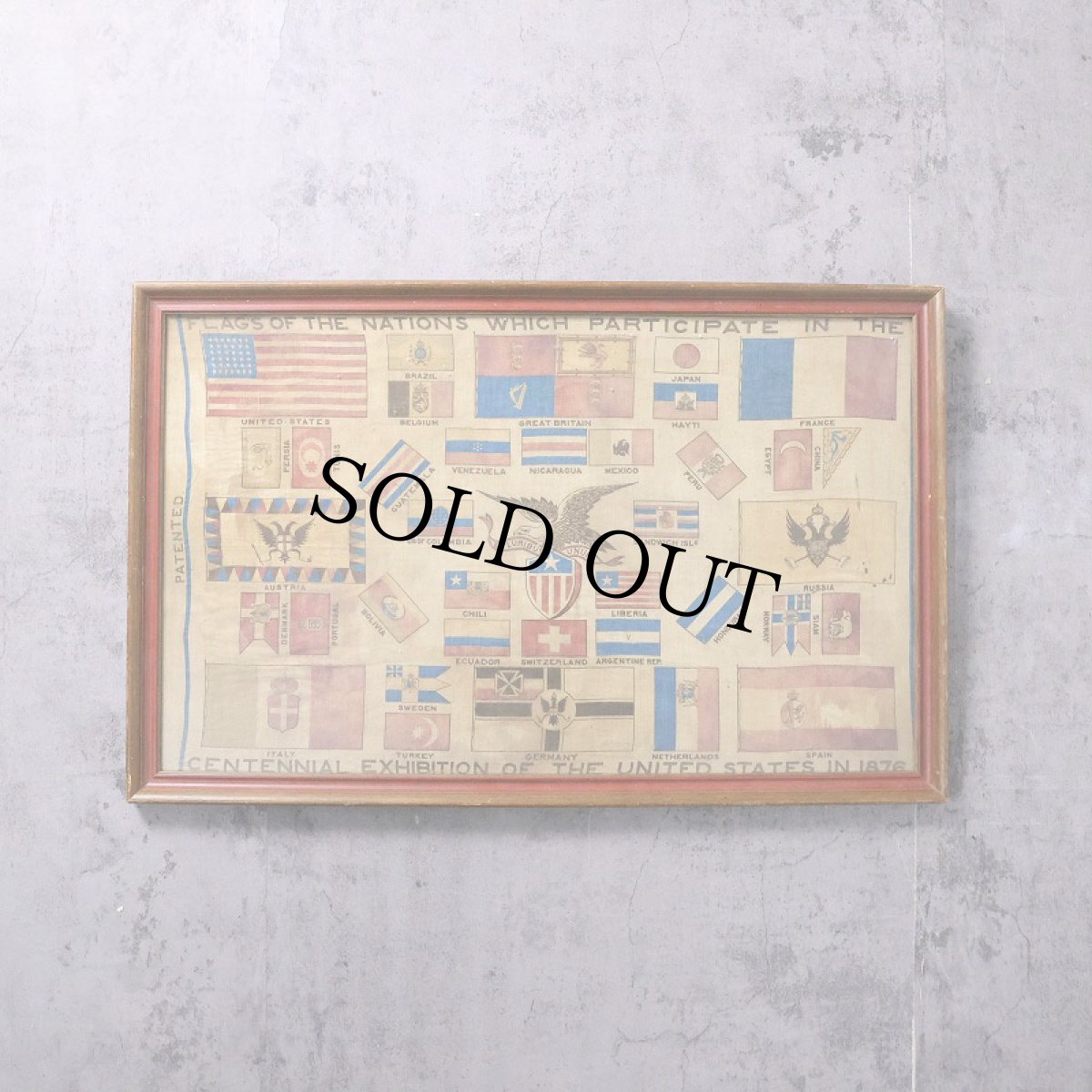 画像1: 1876 Centennial Exhibition Flag (1)