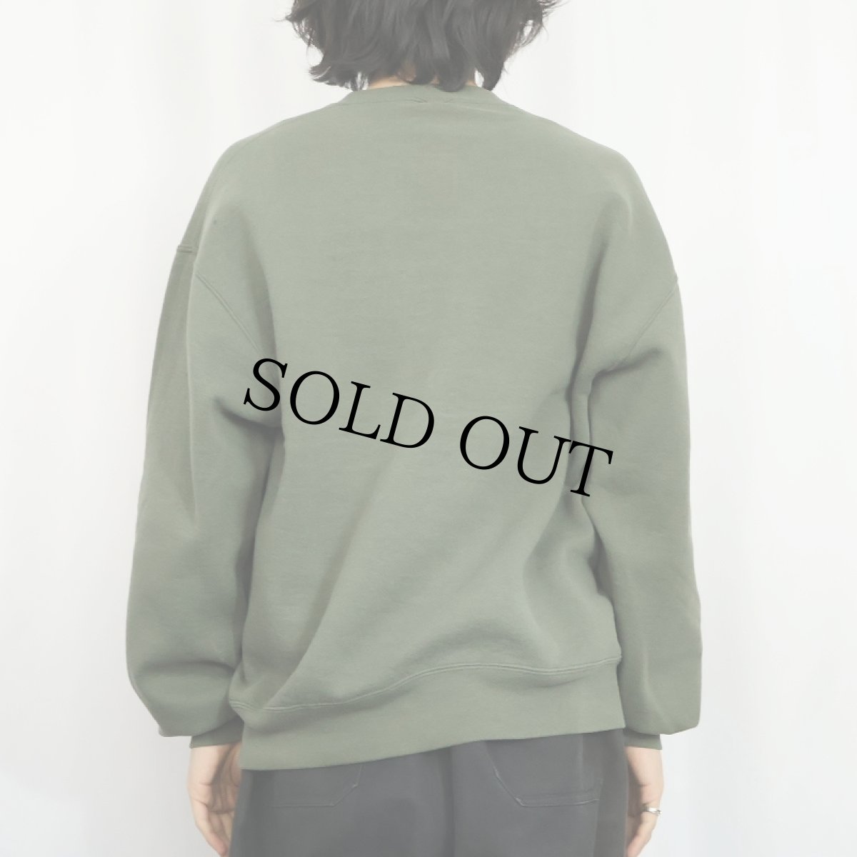 画像3: 90's RUSSELL ATHLETIC USA製 前V 無地スウェット L (3)