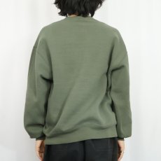 画像3: 90's RUSSELL ATHLETIC USA製 前V 無地スウェット L (3)