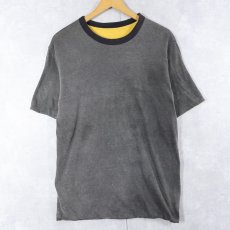 画像2: 70〜80's ステンシル入り ダブルフェイス 無地 リバーシブルTシャツ (2)