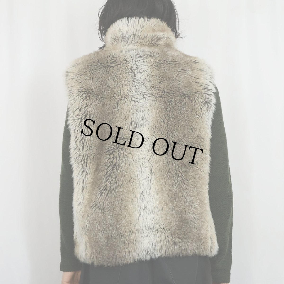画像4: WEATHERPROOF リバーシブル フェイクファーベスト XL (4)