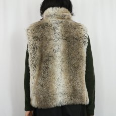 画像4: WEATHERPROOF リバーシブル フェイクファーベスト XL (4)