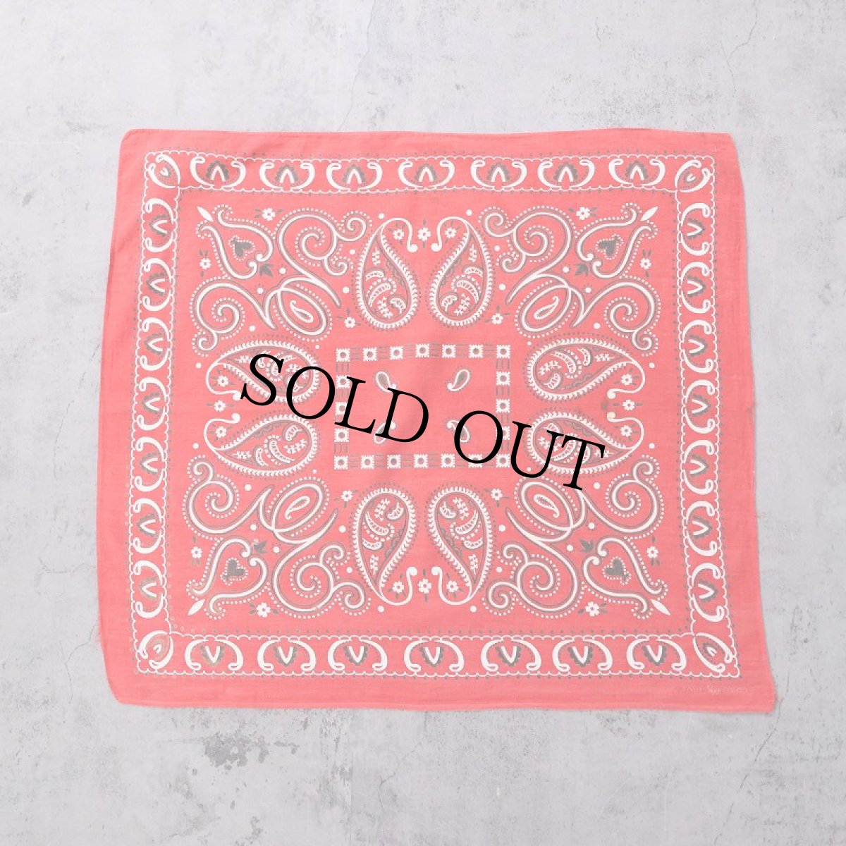 画像2: 50's エレファントブランド ペイズリー柄 バンダナ 下鼻 (2)