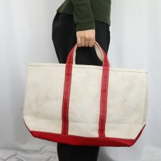 画像2: 80's L.L.Bean "BOAT AND TOTE" 耳付き キャンバストートバッグ LARGE (2)