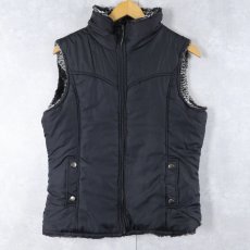 画像2: KC COLLECTIONS リバーシブル フェイクファーベスト M (2)