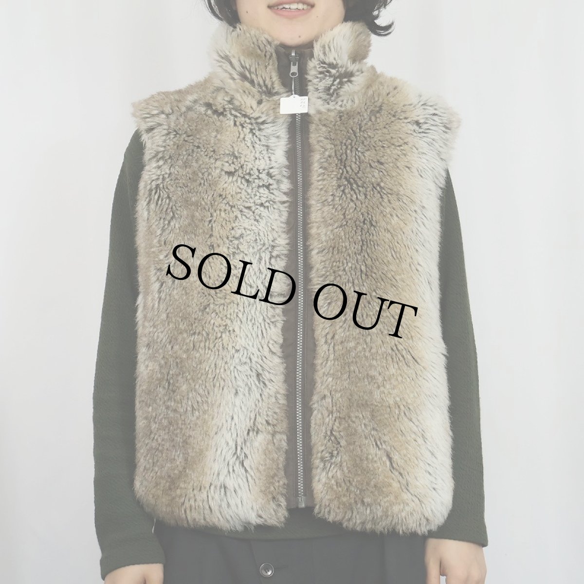 画像3: WEATHERPROOF リバーシブル フェイクファーベスト XL (3)