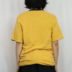 画像4: 70〜80's ステンシル入り ダブルフェイス 無地 リバーシブルTシャツ (4)