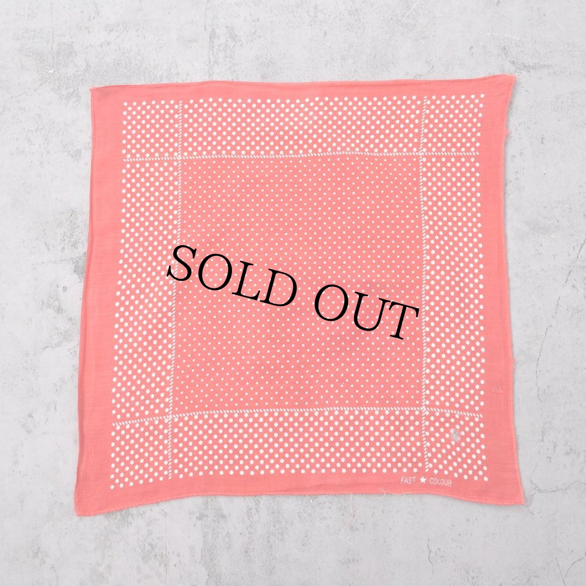 画像2: 50's FAST COLOUR ドット柄 バンダナ (2)