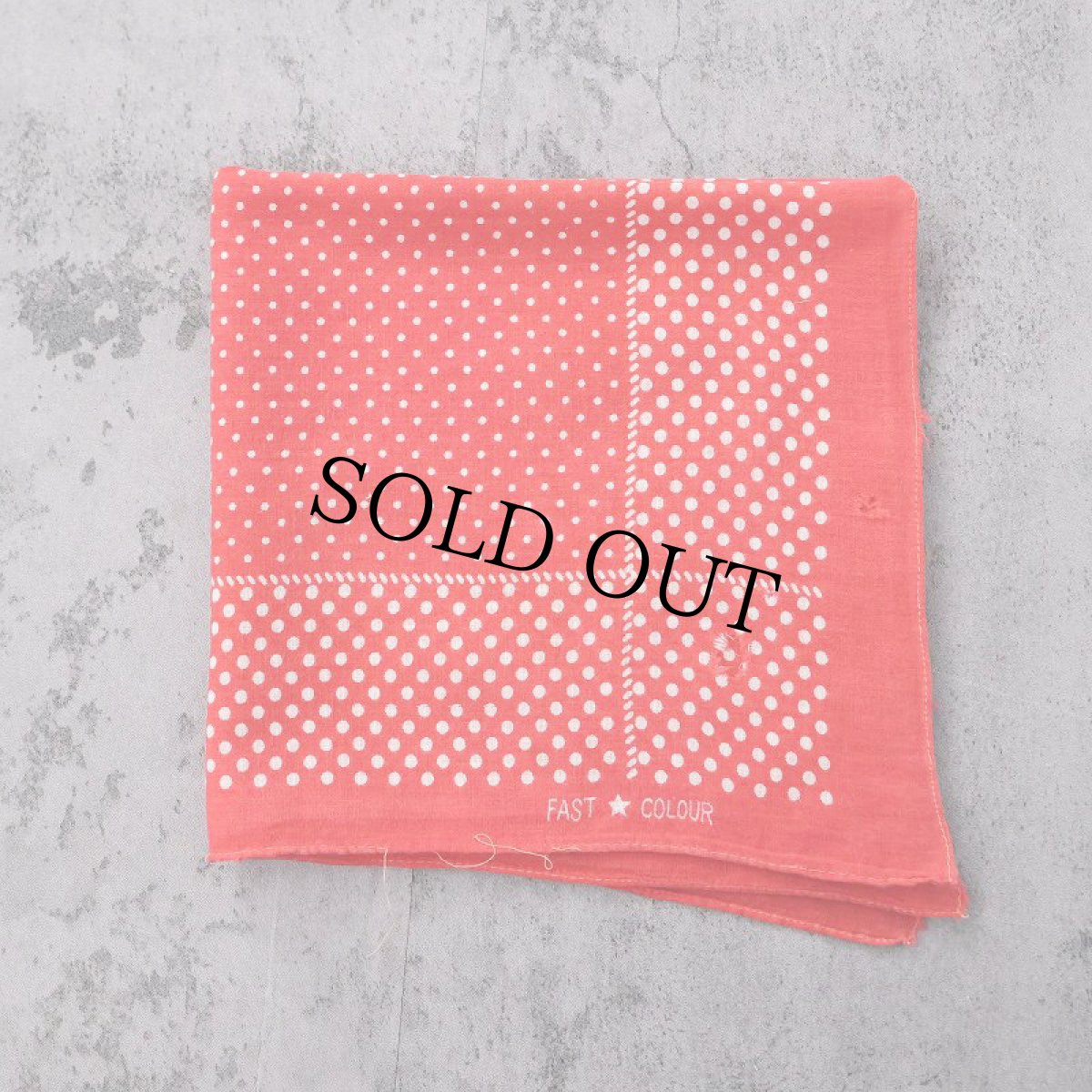 画像1: 50's FAST COLOUR ドット柄 バンダナ (1)