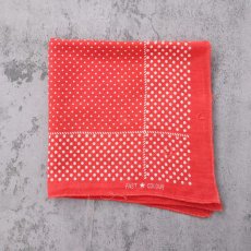 画像1: 50's FAST COLOUR ドット柄 バンダナ (1)
