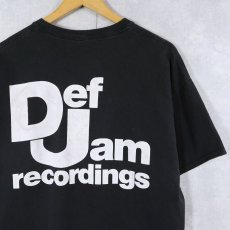 画像1: Def Jam Recordings レコードレーベル ロゴプリントTシャツ BLACK (1)
