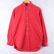 画像3: Ralph Lauren "BLAIRE" ロゴ刺繍 コットンボタンダウンシャツ S (3)