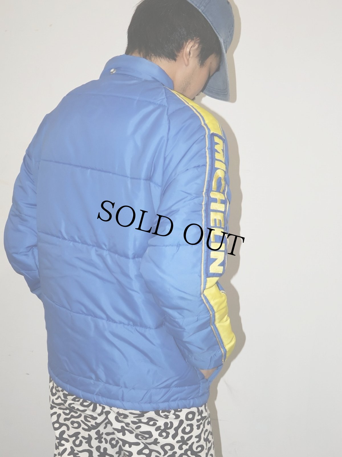 画像2: 【SALE】 70's Swingster "MICHELIN" パッチ付き 中綿入り レーシングジャケット S (2)