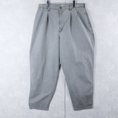 画像1: 80's L.L.Bean USA製 2タック コットンパンツ W34 (1)