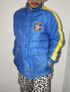 画像1: 【SALE】 70's Swingster "MICHELIN" パッチ付き 中綿入り レーシングジャケット S (1)