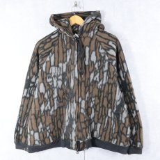 画像1: 80's〜 ツリーバークカモ フリースジップジャケット  (1)