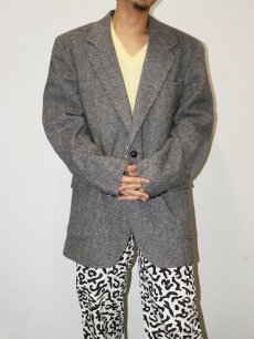 画像1: 80's Pendleton USA製 エルボーパッチ付き ウールツイードテーラードジャケット SIZE42 LONG (1)