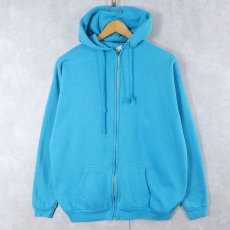 画像1: 80's Tultex USA製 無地スウェットジップパーカー XL (1)