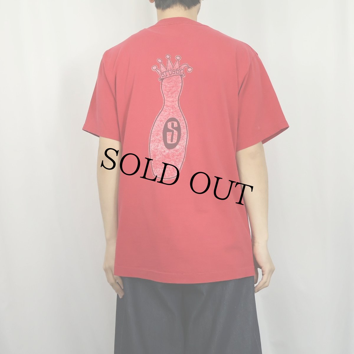 画像4: 80's STUSSY 黒タグ USA製 "KING PIN GEAR" プリントTシャツ L (4)