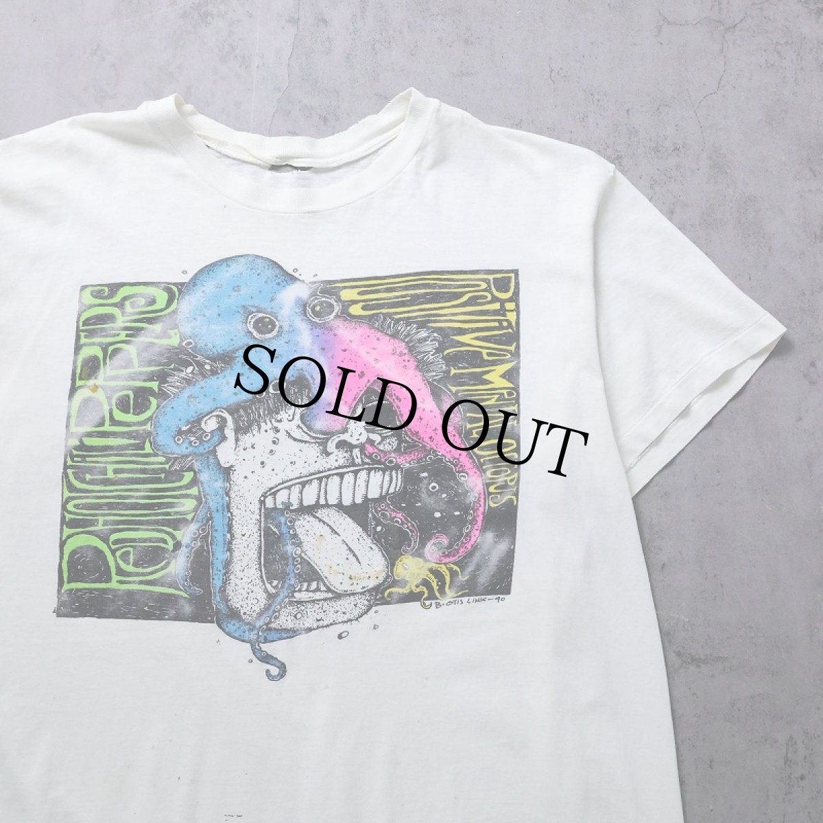 画像1: 90's RED HOT CHILI PEPPERS "Positive Mental Octopus Tour" ロックバンドツアーTシャツ (1)