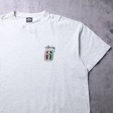 画像2: 80's STUSSY 黒タグ USA製 "IRIE ROOTS" プリントTシャツ L (2)